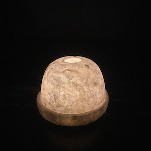 2 pieces Alabaster Tealight white candle holder , Alabaster candle holder, Alabaster stone.