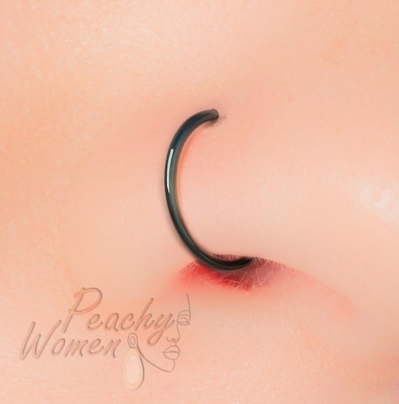 Black nose ring online best sale