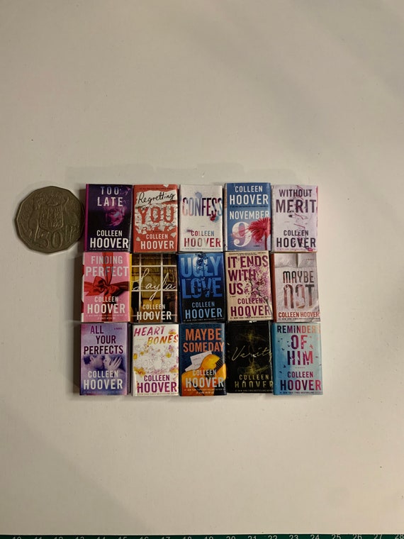 Mini Books: 15 Mini Novel Replica Collection of Colleen Hoover 