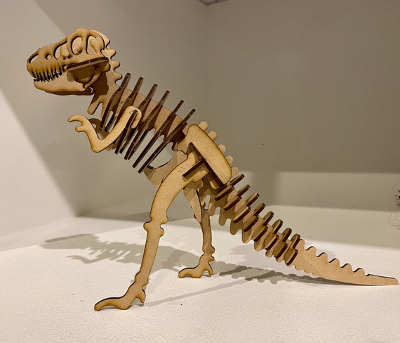 T- Rex 3D Puzzle Kit, Puzzle, Wooden Puzzle, Brain teaser, Animal puzzle,  Educational puzzle, Wood puzzle, Gift idea, Dinosaur puzzle,