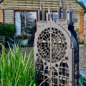 Gothic Display Cabinet, Gothic Décor, Gothic tower, Gothic castle, Gothic storage, Gothic shelving, Crystal show case, Crystal display shelf