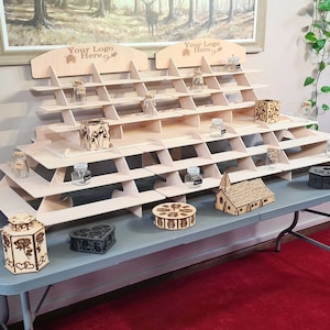 Craft Display stand, Shop display stand, POS, Counter top display stand, Complete Setup with/without Table. Comes with assembly instructions