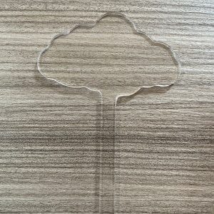 Acrylic Cake Topper Blanks / 3mm Clear Acrylic / Cake Toppers / Wedding Decor / Diy Cake Toppers /Packs of 5/10/20/50/Cloud/Label/Star/Heart