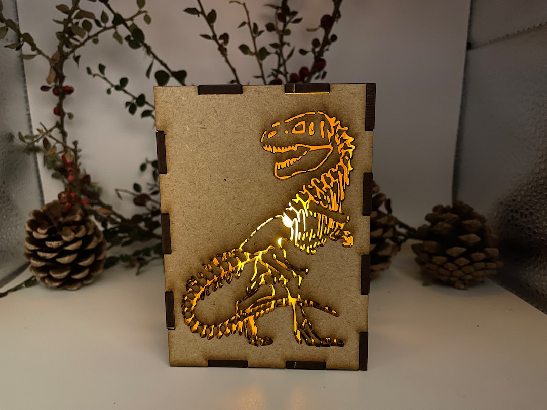 Trex Night Light Craft Kit Small Etsy