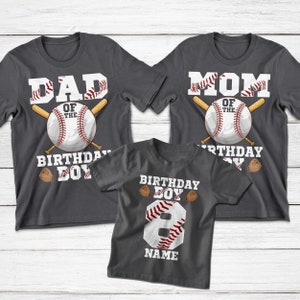 Baseball Family Birthday Shirts Baseball Birthday Boy - Etsy