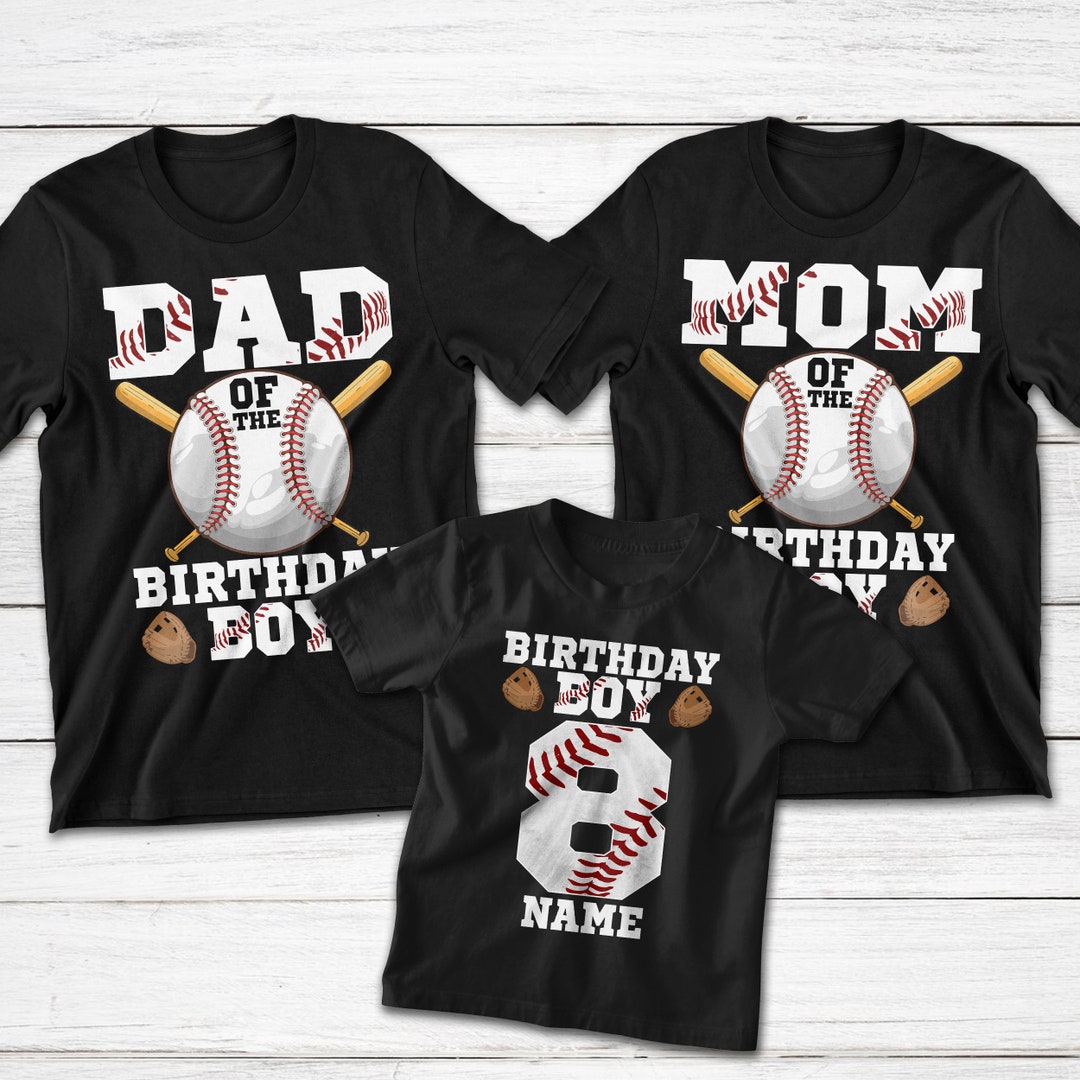 Baseball Family Birthday Shirts, Baseball Birthday Boy, Personalized