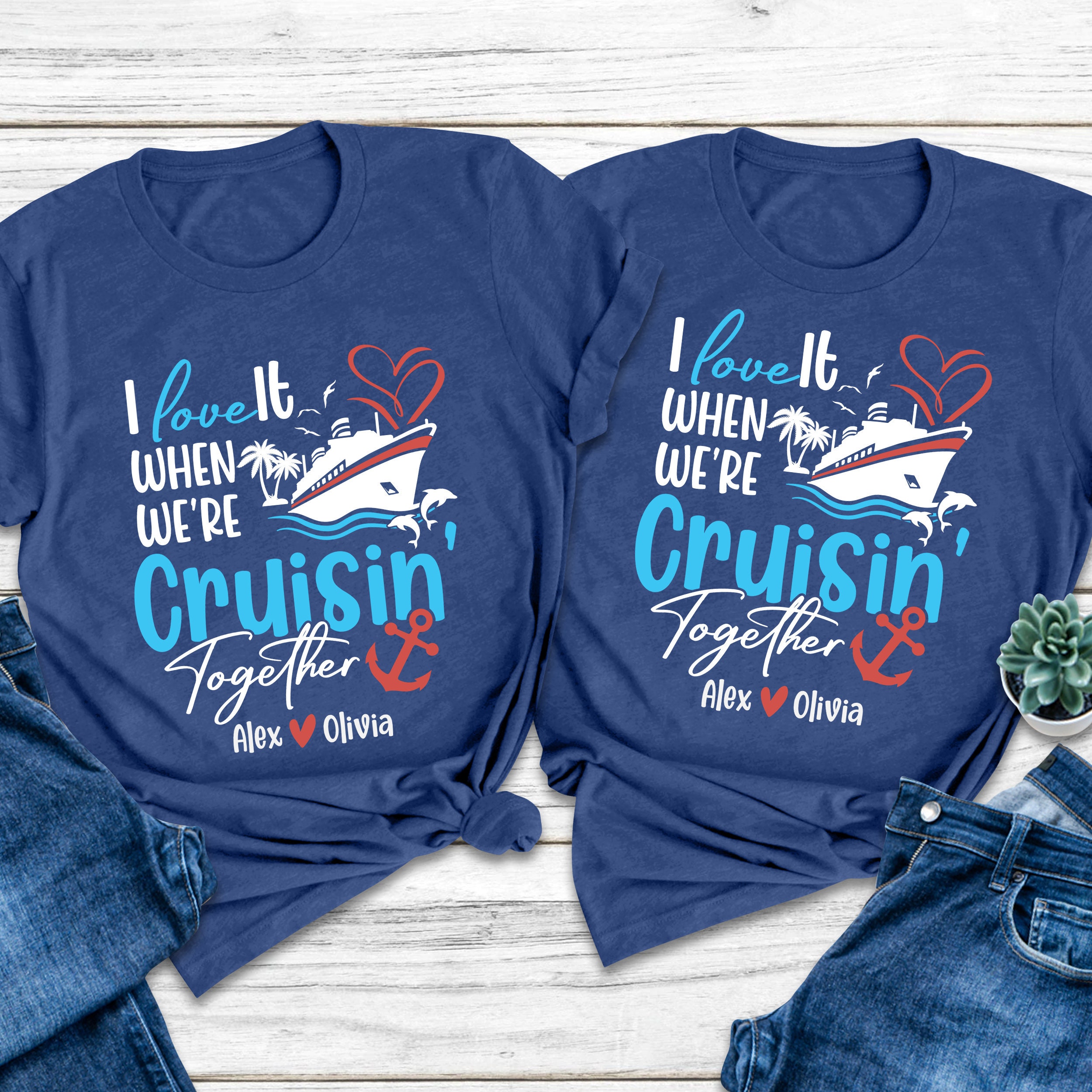 Love It When We're Cruisin Together Cruise Shirts Couple - Etsy