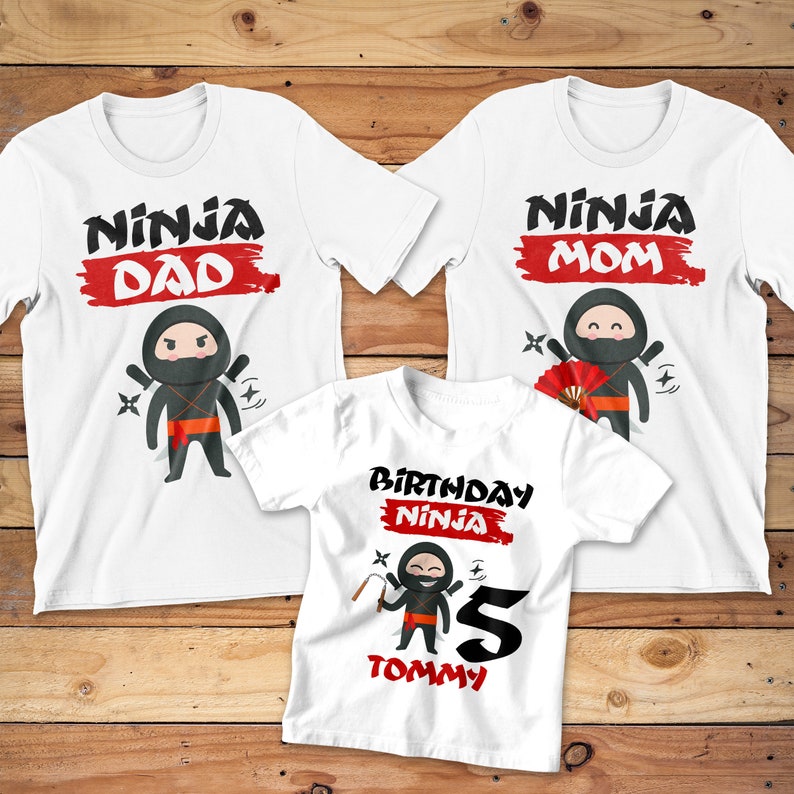 Ninja Birthday Shirt Kung Fu Ninja Birthday Family Shirts - Etsy