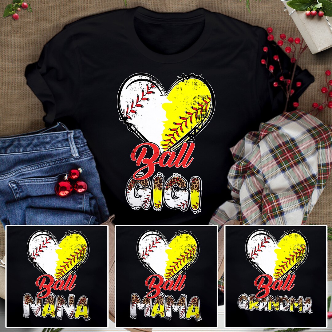 Baseball Softball Grandma Shirt Grandma Baseball Softball Etsy