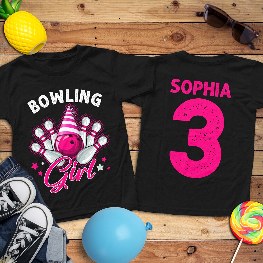 Custom Bowling Birthday Boy Tshirt, Bowling Birthday Shirt, Birthday
