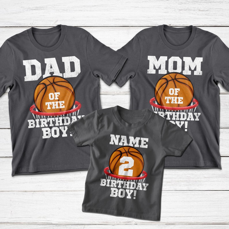 Family Basketball Birthday Shirts Birthday Basketball Shirts - Etsy