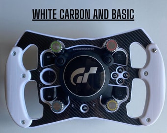Versión blanca Open Wheel Mod para Thrustmaster TGT. Con Alcantara y más de 10 colores