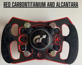 Red Version Open Wheel Mod for Thrustmaster TGT. With Alcantara and 10+ colours