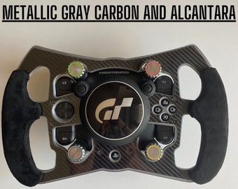 Metallic Gray Version Open Wheel Mod for Thrustmaster TGT. With Alcantara and 10+ colours