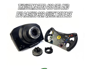 Thrustmaster 488 GT3 y Evo Racing 32R Cierre rápido
