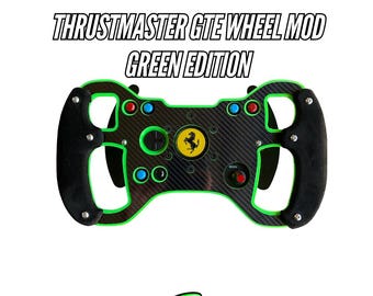 Green Version F1 Open Wheel Mod for Thrustmaster Gte/599/Tm Wheels. With suede and 10+ colours.