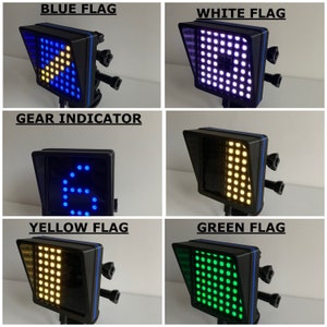 BRG Simracing Led Flag Indicator 64 Leds Plug and Play - Etsy