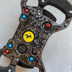Black Version F1 Open Wheel Mod for Thrustmaster Gte/599/Tm Wheels. With suede and 10+ colours.