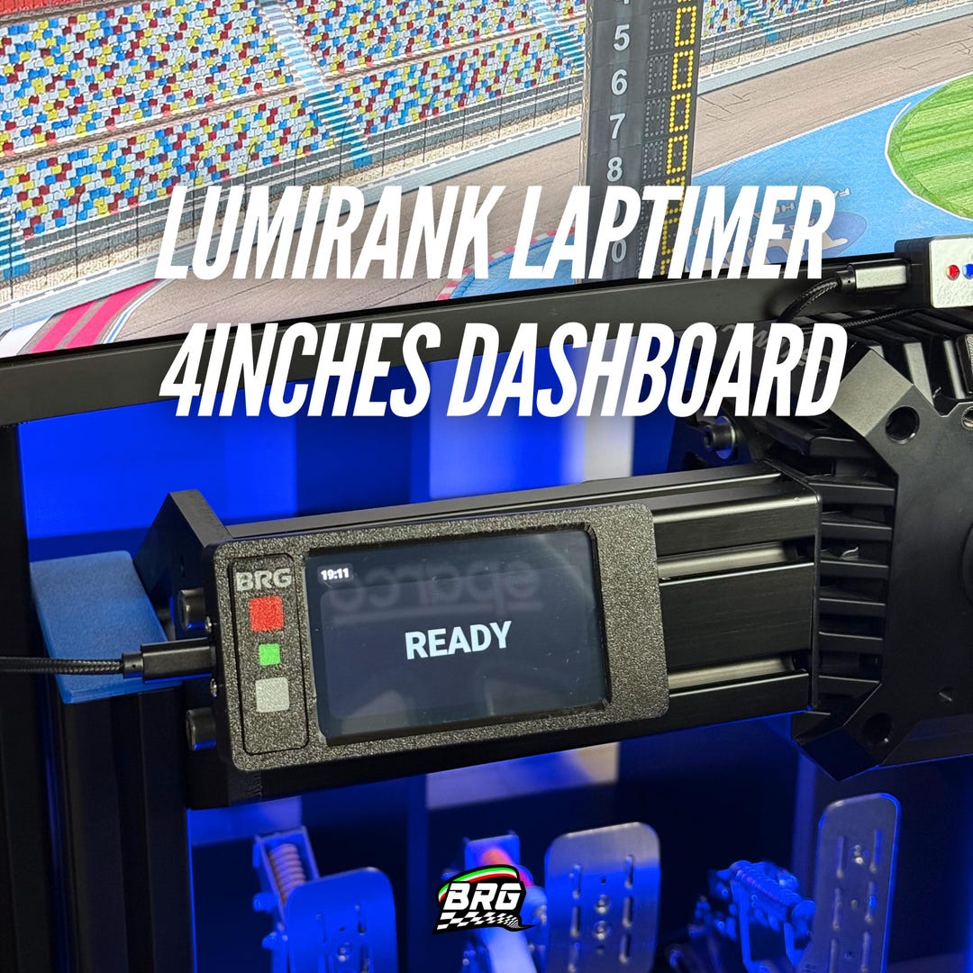 BRG Simracing Lumirank Lap Timer - Touch Screen Dash 4 Inch - Etsy