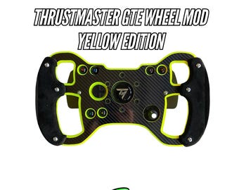 Yellow Version F1 Open Wheel Mod for Thrustmaster Gte/599/Tm Wheels. With suede and 10+ colours.