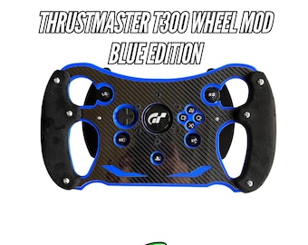 Blue Version McLaren GT3 Open Wheel Mod for Thrustmaster T300/RS GT. With suede and 10+ colours