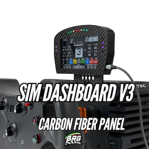 BRG Simracing Dashboard Ferrari 296 V3 – 5-Inch Screen, 16 LEDs, Plug and Play