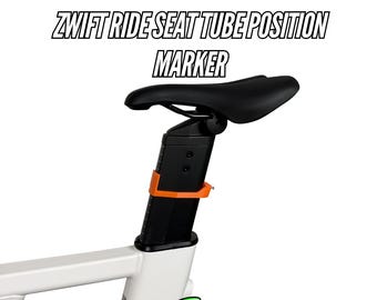 Marcador de posición del tubo del sillín en Zwift Ride