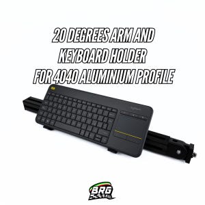 40x40 20 Degrees Adjustable Arm and Keyboard Holder – Complete Package