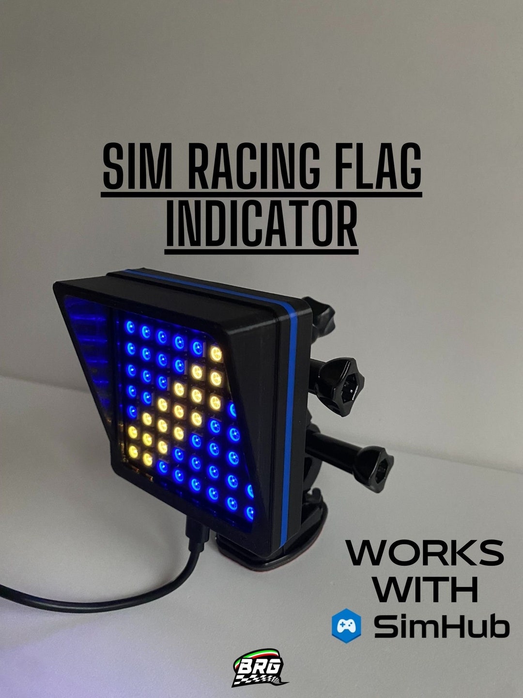 BRG Simracing Led Flag Indicator, 64 Leds, Plug and Play - Etsy