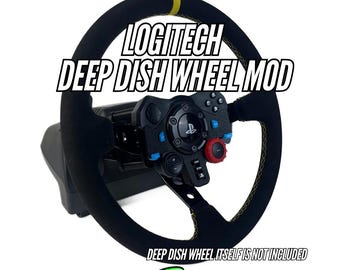 Logitech G29-G920-G923 Deep Dish 70 mm Wheel Mod z magnetycznymi łopatkami zmiany biegów