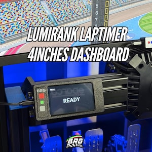 BRG Simracing Lumirank Lap Timer - Pantalla táctil de 4 pulgadas