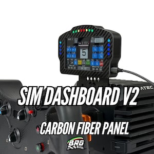 BRG Simracing Dashboard Porsche V2 – 5-Zoll-Bildschirm, 16 LEDs, Plug and Play