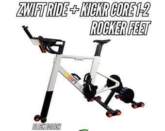 Patas basculantes compatibles con Zwift Ride y Kickr Core 1 y 2 / Modificación de pelota de tenis - Edición negra