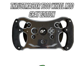 Gray Version McLaren GT3 Open Wheel Mod for Thrustmaster T300/RS GT. With suede and 10+ colours