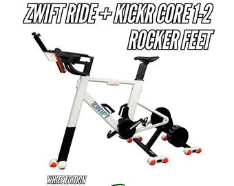 Patas basculantes compatibles con Zwift Ride y Kickr Core 1 y 2 / Modificación de pelota de tenis - Edición blanca