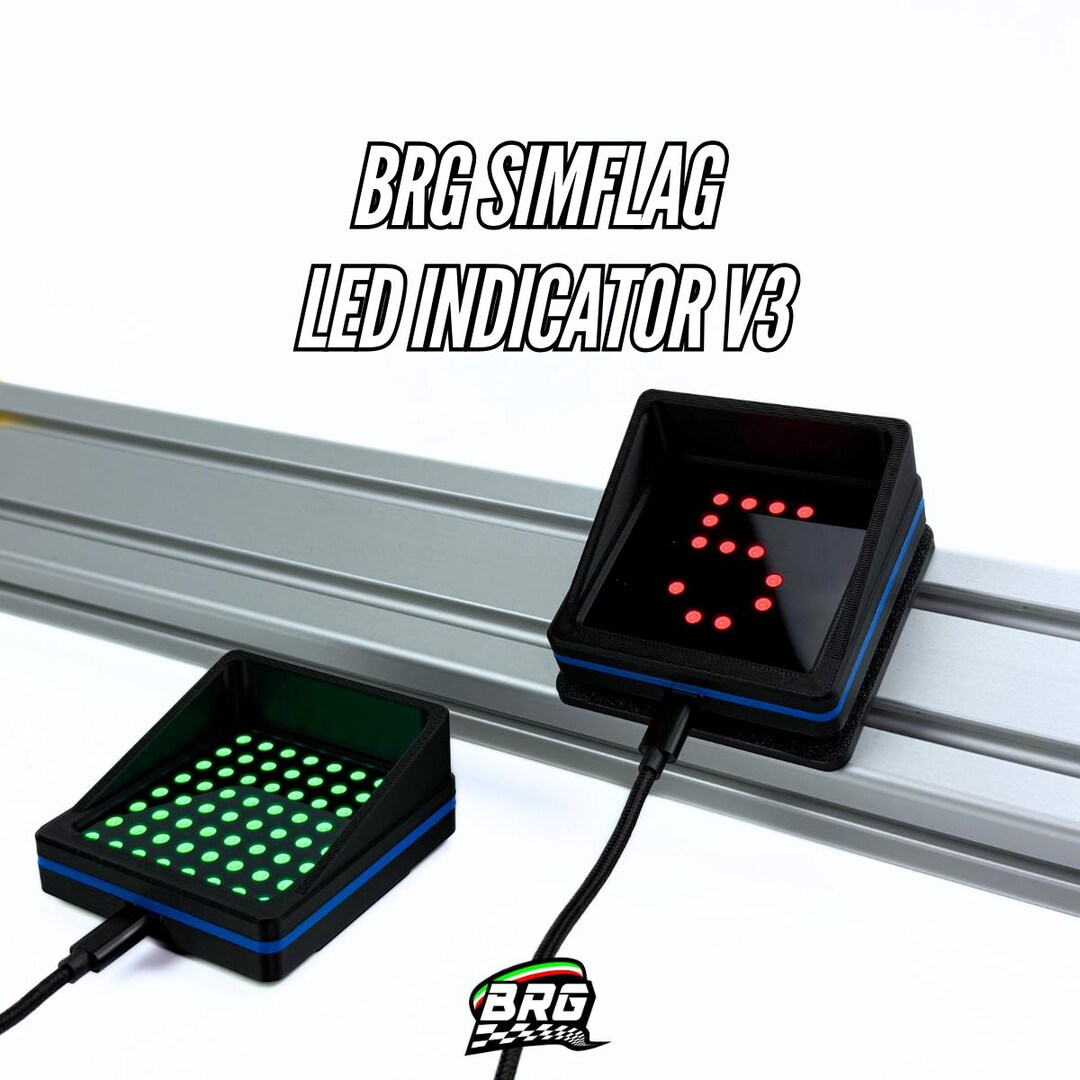 BRG Simracing V3 LED Flag Indicator, 64 Leds, Plug and Play - Etsy