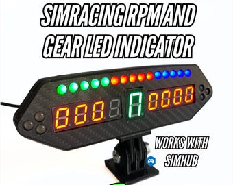 BRG Simracing Led Flag, Gear, Rpm And Speed Indicator, Plug and Play