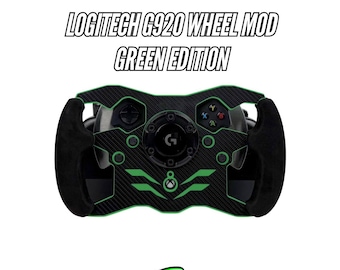 Logitech G920 Open Wheel Mod Versión Verde - Versión Actualizada 2026