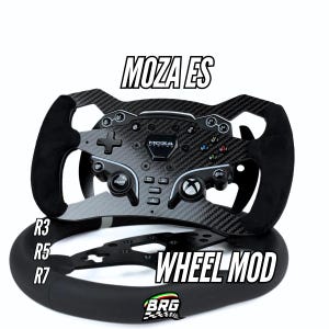 Moza ES Wheel Mod V2 – for ES Wheel Hub - R3-R5 Bundle - 4mm Thick Carbon Fiber Plate