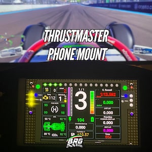 Phone holder for Thrustmaster (T300; Tgt2; Ts-Pc; Tx; Ts-Xw, ...) Console + PC