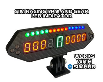 BRG Simracing Led Flag, Gear, Rpm And Speed Indicator, Plug and Play