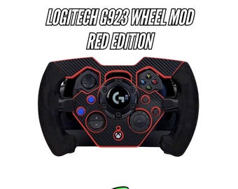 Logitech G923 Xbox Open Wheel Mod V2 Versión Roja