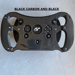 Black Version McLaren GT3 Open Wheel Mod for Thrustmaster T300/RS GT. With suede and 10+ colours