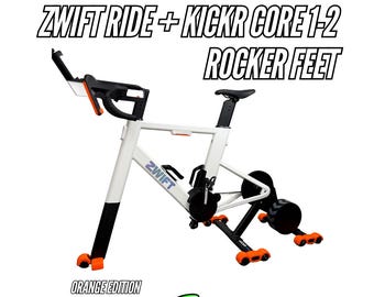 Patas basculantes compatibles con Zwift Ride y Kickr Core 1 y 2 / Modificación de pelota de tenis - Edición naranja