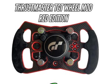 Red Version Open Wheel Mod for Thrustmaster TGT. With Alcantara and 10+ colours
