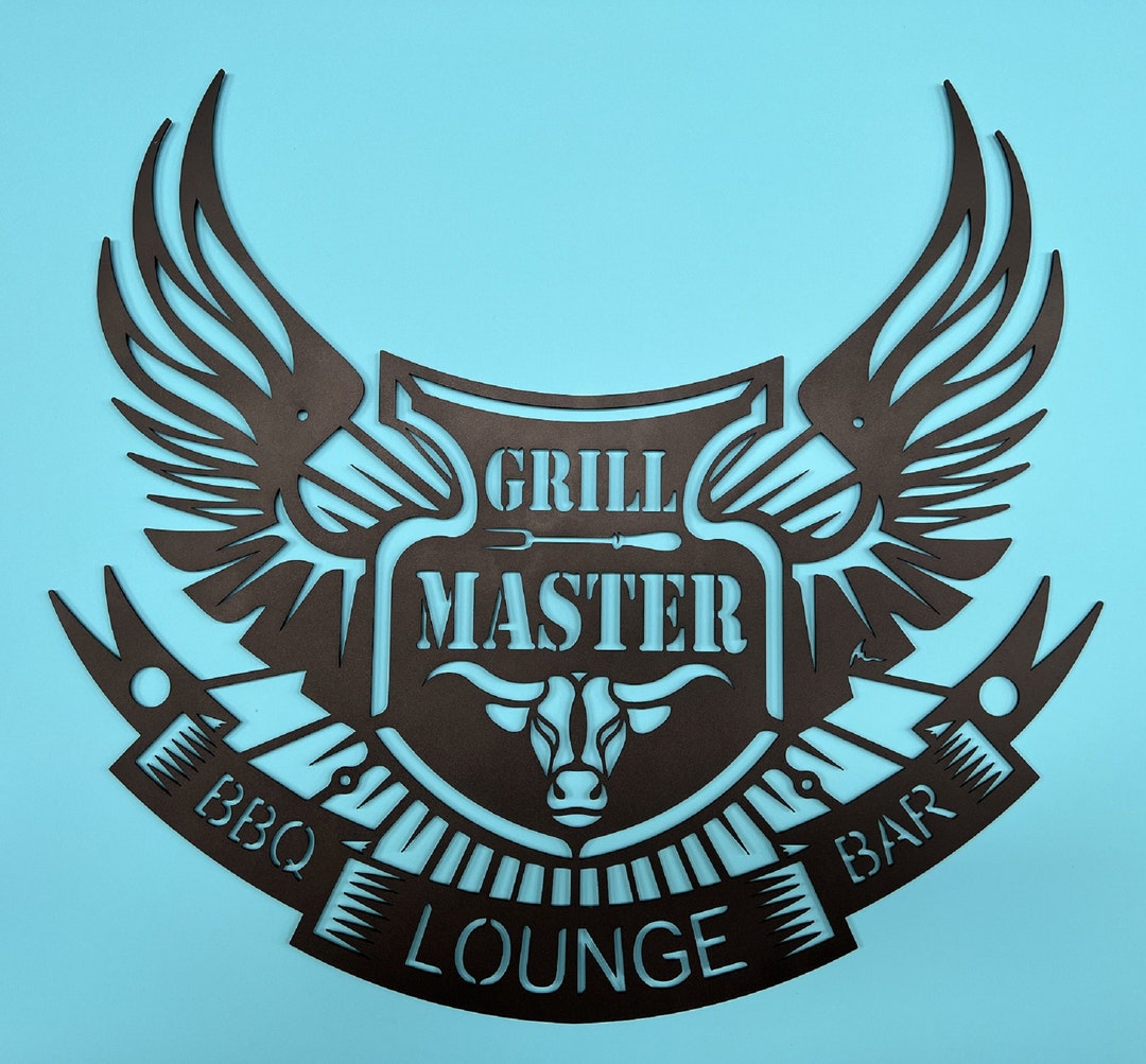 Grill Master / Decorative Sign / Grill Sign / Coat of Arms / Etsy