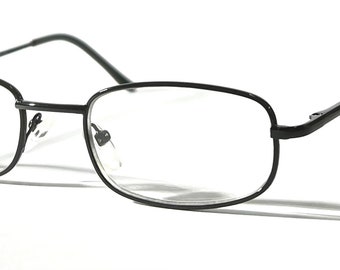 Classic Unisex Metal Reading Glasses Oval Shape Frame With Spring Hinges 6 Colours Strength Available from +0.5 to +4.0
