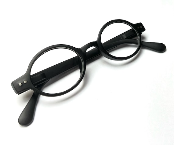 Old Fashion Oval Reading Glasses With Spring Hinges Retro Designed Small Round Frame Strength +0.00 ~ +4.00