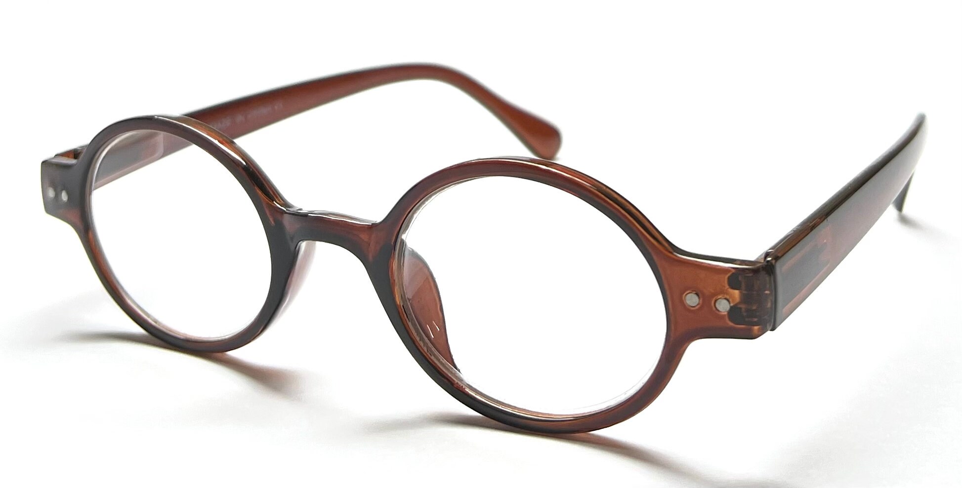 Vintage Oval Reading Glasses Full-Rim Acetate Spring Hinge Readers Mother-of-pearl Retro-Vintage Acetate Oval Reading Glasses  main image 2