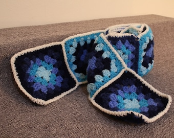 Patrón de bufanda cuadrada de abuela tejida a crochet: este es solo un patrón en formato PDF